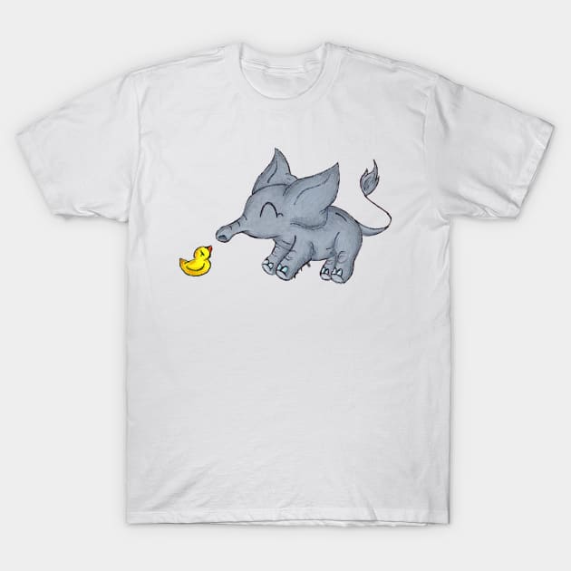 Ducky Buddy T-Shirt by KristenOKeefeArt